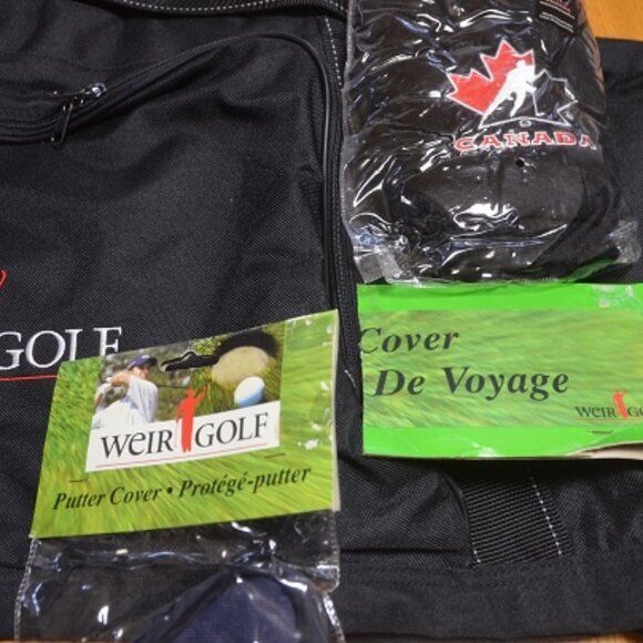 GOLF BAG  COVER Canada’s #1 Masters Green Jacket Mike Weir Nylon Bag Cover - Picture 3 of 8